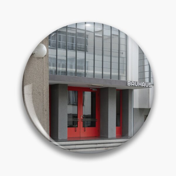 Item preview, Red entrance door in Bauhaus foundation in Dessau, Germany designed and sold by Alexander Peterson.