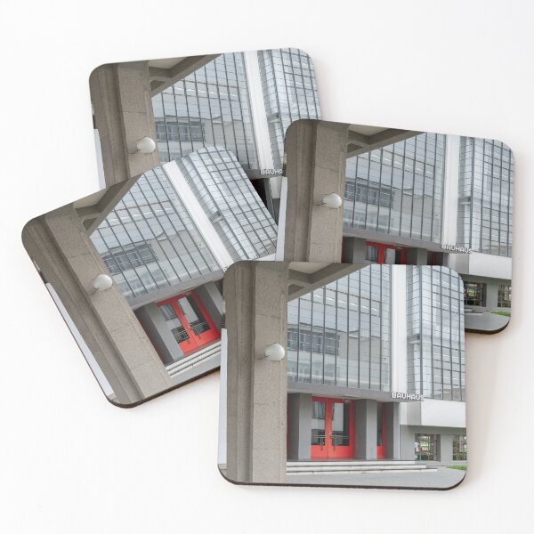 Item preview, Red entrance door in Bauhaus foundation in Dessau, Germany designed and sold by Alexander Peterson.