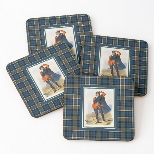 Item preview, Clan Colquhoun Vintage Portrait Tartan Border designed and sold by plaidwerx.