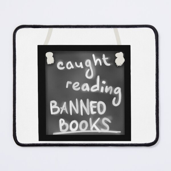 Item preview, Caught reading banned books  designed and sold by Becky-Marie.