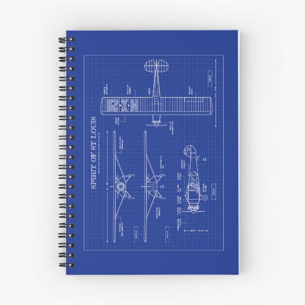 Item preview, Spirit of St. Louis (Horizontal - Blueprint) designed and sold by BGALAXY.