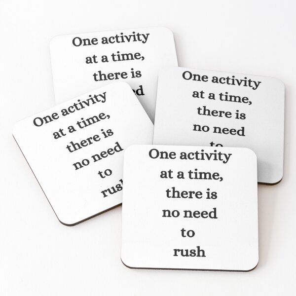Item preview, One Activity at a time, there is no need to rush designed and sold by Vimal Bamratkar.