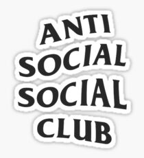 anti social social club phone case Sticker