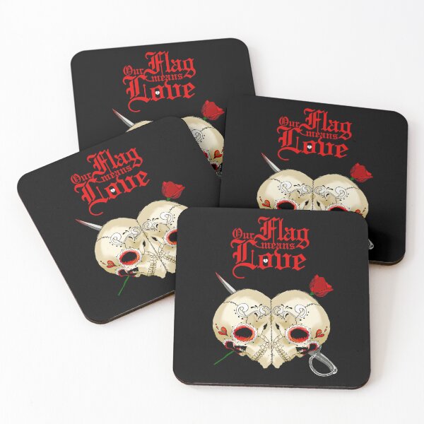 Item preview, Our Flag Means Love Skulls RED designed and sold by marvfortytwo.