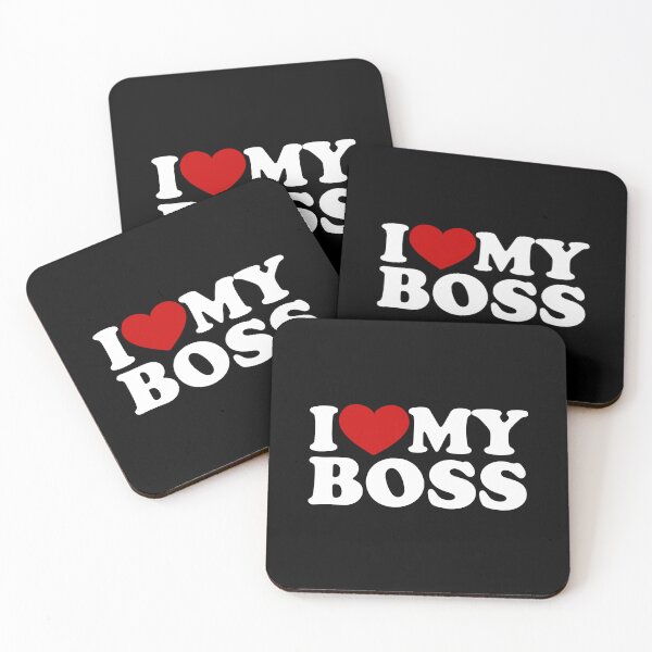 Item preview, Boss Appreciation: I ❤️ My Boss, I love my boss /white/ designed and sold by EmeraldeaArt.