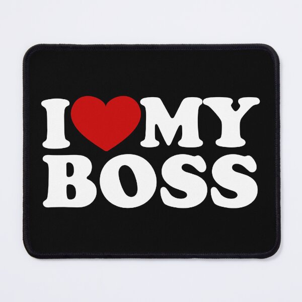 Item preview, Boss Appreciation: I ❤️ My Boss, I love my boss /white/ designed and sold by EmeraldeaArt.