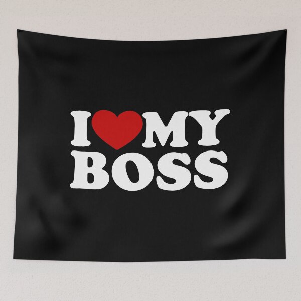 Item preview, Boss Appreciation: I ❤️ My Boss, I love my boss /white/ designed and sold by EmeraldeaArt.