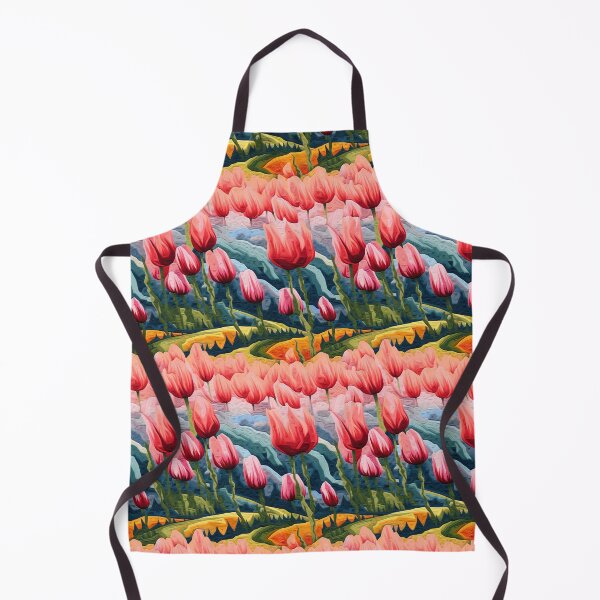 Item preview, Embroidered Tulips Field Pattern #1 designed and sold by NatureSight.