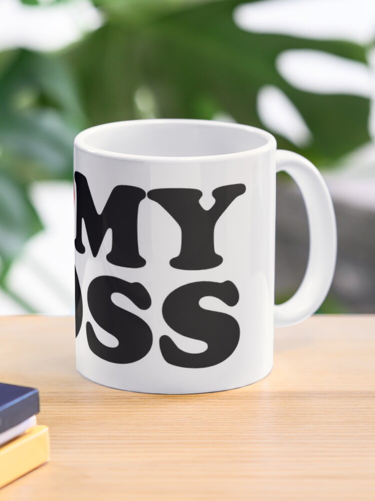 Boss Appreciation: I ❤️ My Boss, I love my boss Coffee Mug for Sale by  EmeraldeaArt