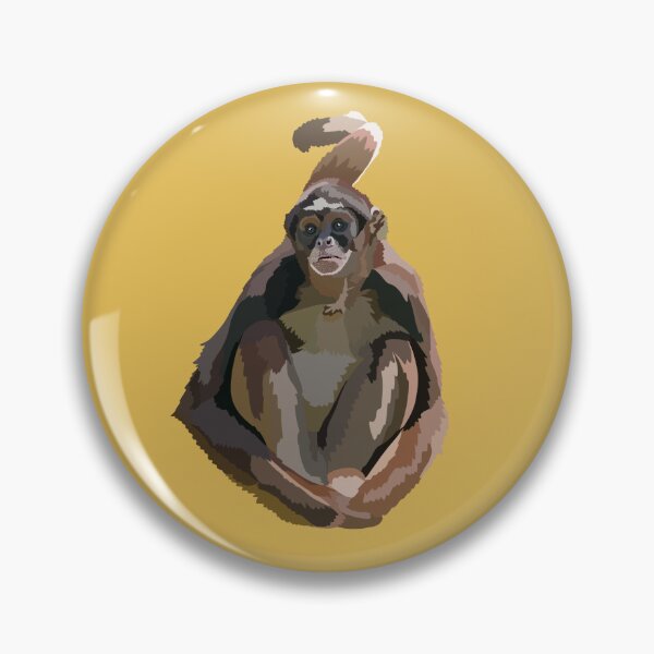 Item preview, B is for Brown Spider Monkey,Brown Spider Monkey Illustration – Primate Art for Wildlife and Nature Lovers designed and sold by PrettylittlepastelUk.