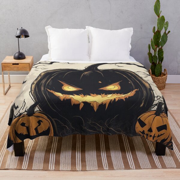 Artikelvorschau, Spooky Halloween Scary Pumpkin Art for Creepy Decor entworfen und verkauft von The-Library.