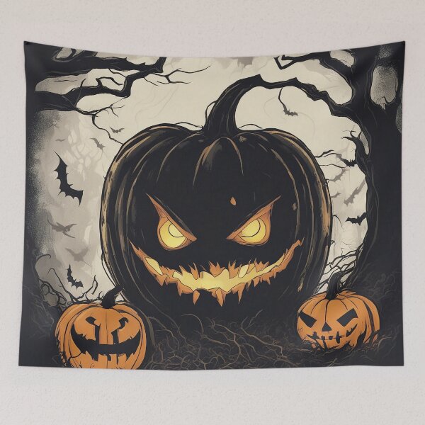 Artikelvorschau, Spooky Halloween Scary Pumpkin Art for Creepy Decor entworfen und verkauft von The-Library.