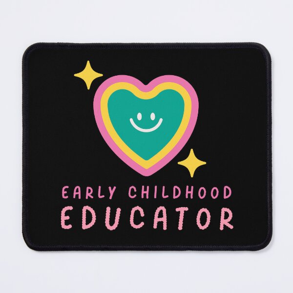 Item preview,  Early Childhood Educator school,teacher,learning ece pink girly heart retro designed and sold by TNwandesignart.