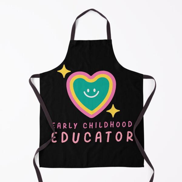 Item preview, Early Childhood Educator school,teacher,learning ece pink girly heart retro designed and sold by TNwandesignart.