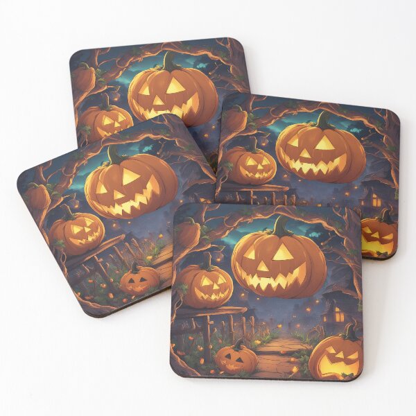 Artikelvorschau, Spooky Halloween Pumpkin Art - Creepy Jack-o'-Lantern Design entworfen und verkauft von The-Library.
