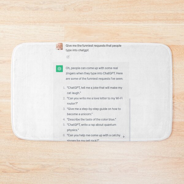 Item preview, Funniest ChatGPT Requests designed and sold by NickTaroDesign.