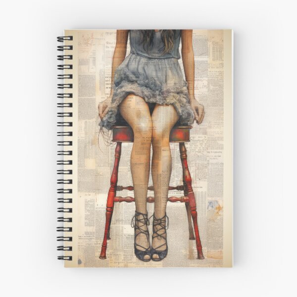 Item preview, Vintage Newsprint & Feminine Allure designed and sold by VisionDuke.