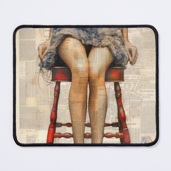 Item preview, Vintage Newsprint & Feminine Allure designed and sold by VisionDuke.