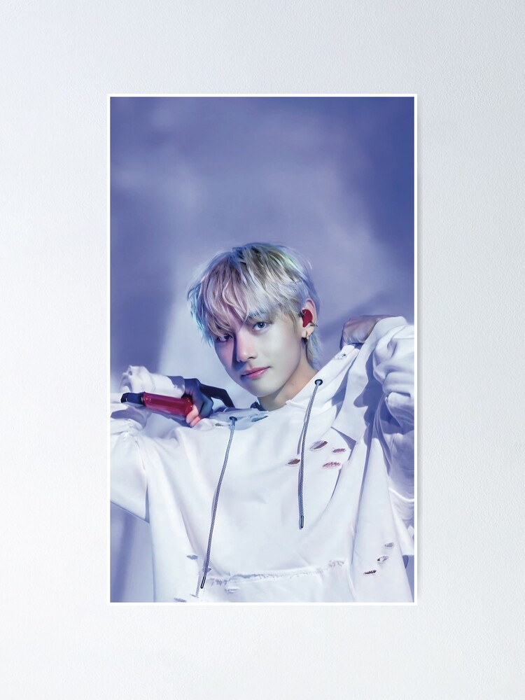 BTS Layover Taehyung V 直筆サイン入りポスター V Taehyung Official Poster Solo Album Layover Genuine Kpop