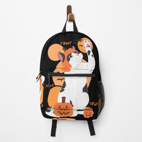 Item preview, Copy of Copy of HALLOWEEN PUMPKIN BLACK & WHITE CAT designed and sold by ulricateodoro.