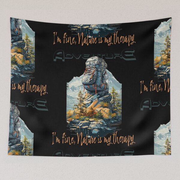 Item preview, Hiking in nature is therapy designed and sold by RiSchuDesign.