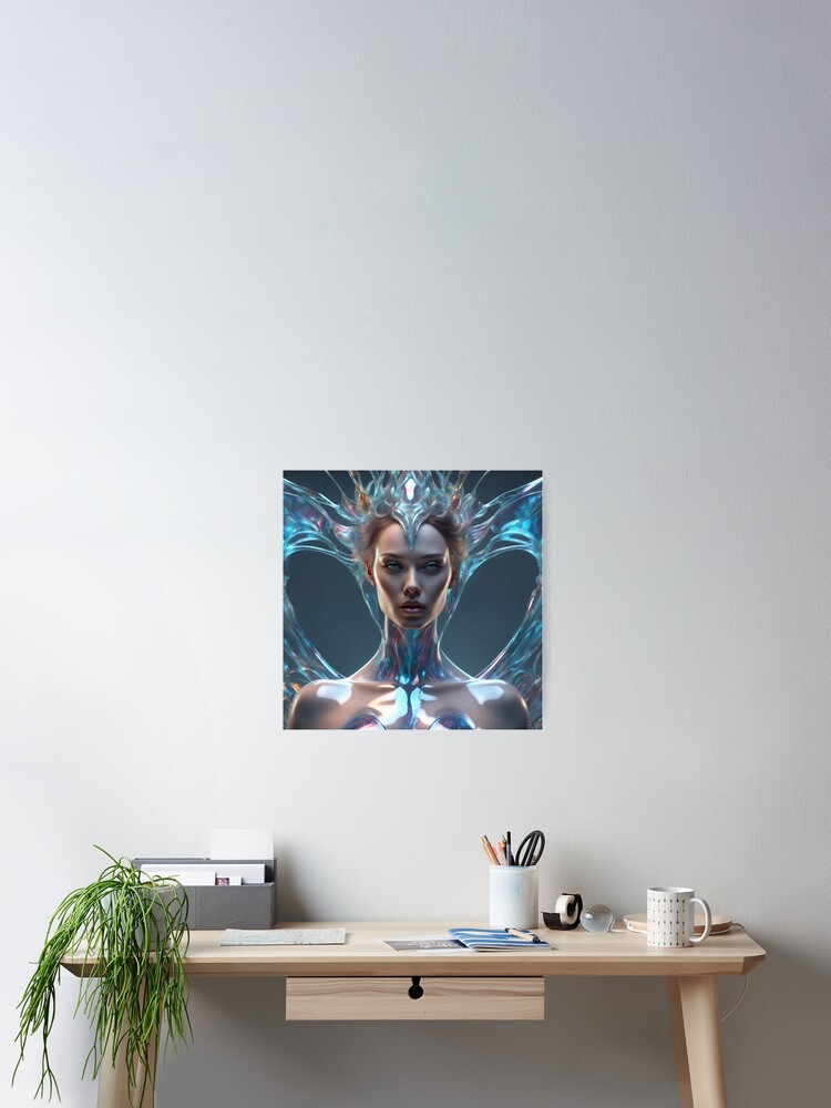 Thumbnail 2 of 3, Poster, Woman of Glass designed and sold by LenCarol.