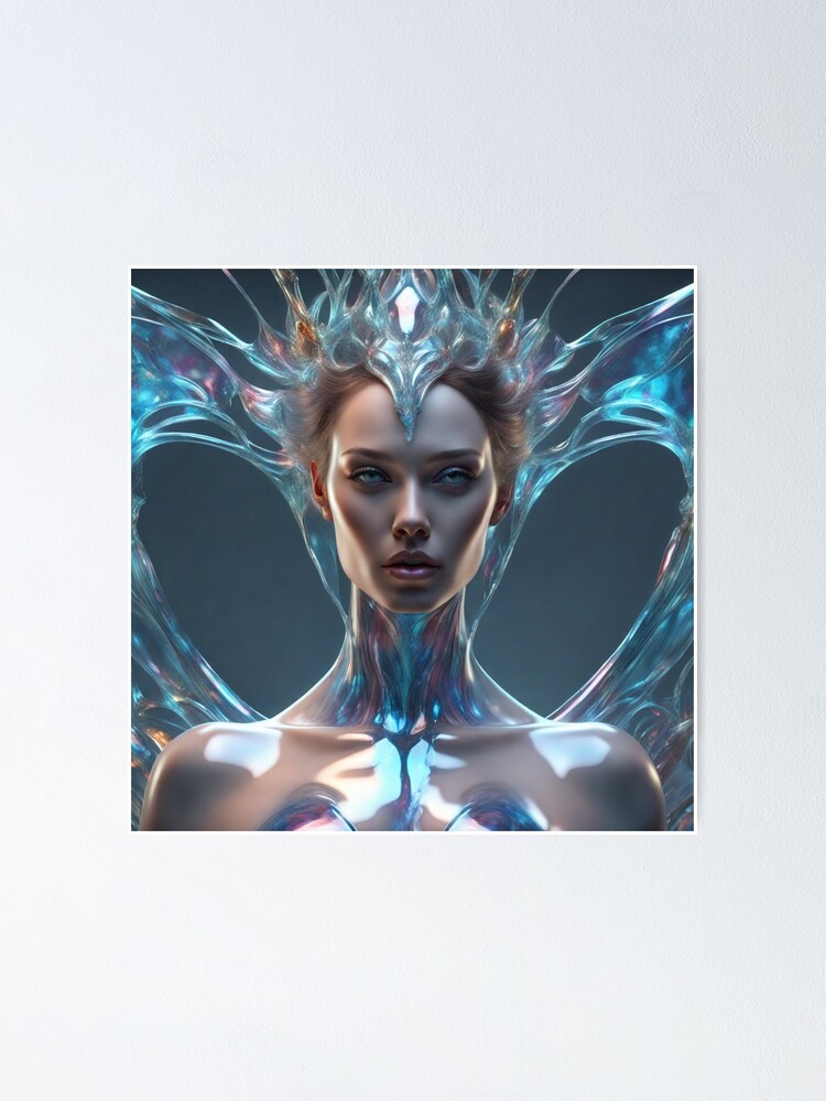Thumbnail 1 of 3, Poster, Woman of Glass designed and sold by LenCarol.