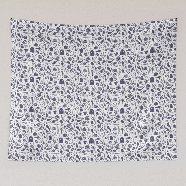 Item preview, Spooky pattern (clear background) designed and sold by Planetkaz.