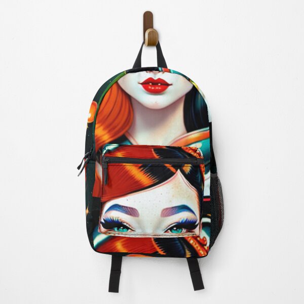 Item preview, Retro Redhead Astronaut Redheaded Anime Girl Space Vampire Spacesuit  designed and sold by CoffeeIsATrip.