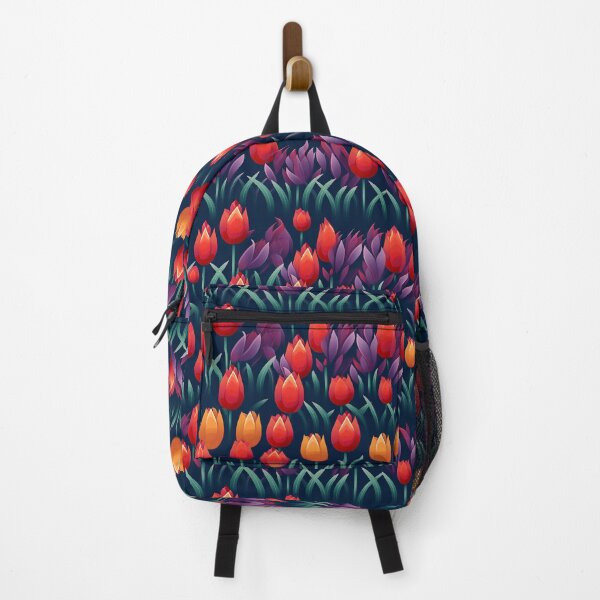 Item preview, Embroidered Tulips Field Pattern #6 designed and sold by NatureSight.