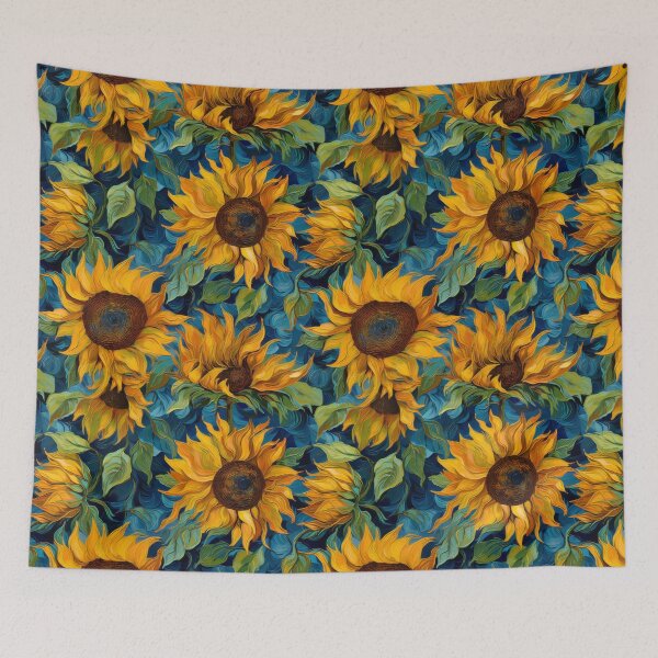 Item preview, Sunflower AI Art post impressionist designed and sold by Desborough2302.