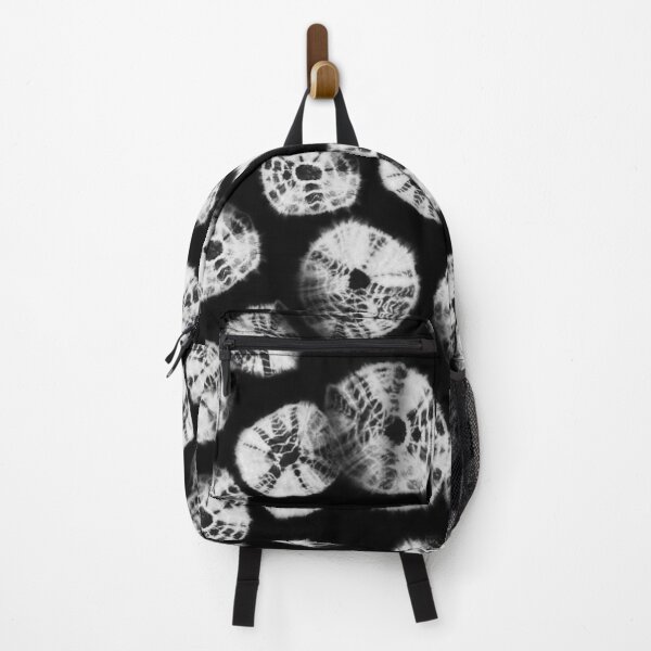 Item preview, Shibori Kumo tie dye white dots over black designed and sold by marufemia.