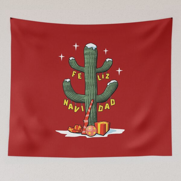 Item preview, Feliz Navidad Christmas Cactus designed and sold by robotrobotROBOT.