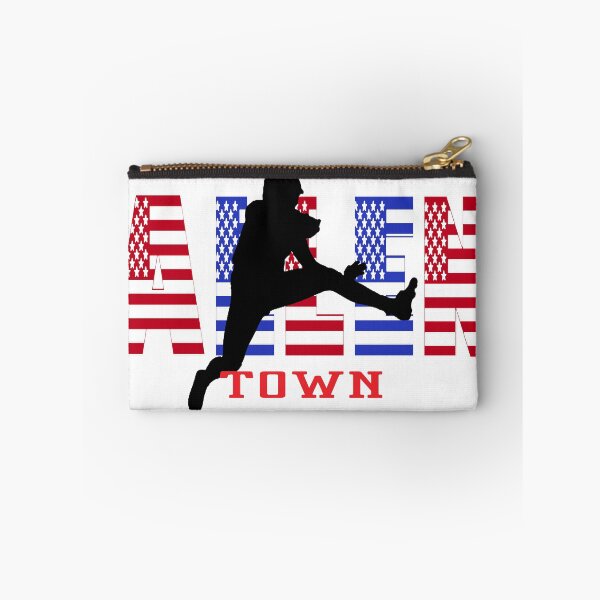Item preview, Red White and Blue Flag Allen Town Buffalo Football New York designed and sold by SmileThreads.