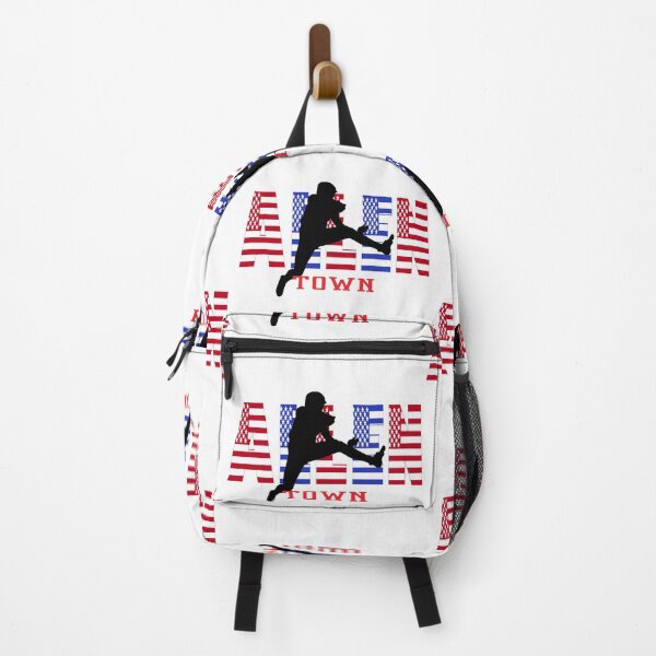 Item preview, Red White and Blue Flag Allen Town Buffalo Football New York designed and sold by SmileThreads.