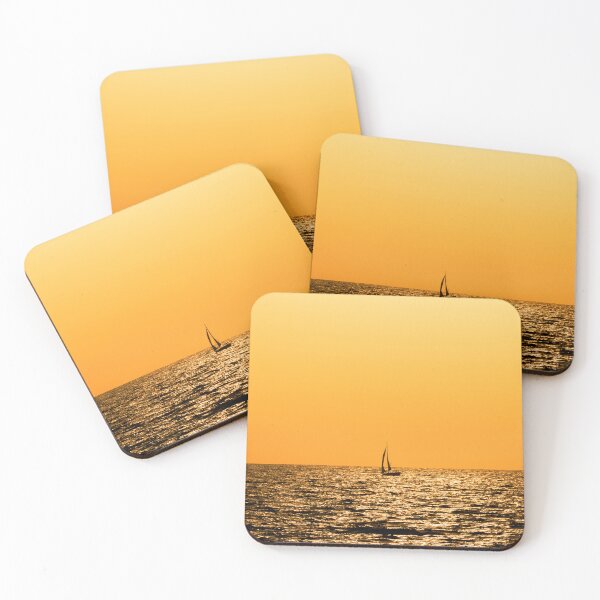Item preview, Sailboat in mediterranean sea in sunset in the evening, Tel Aviv, Israel designed and sold by Alexander Peterson.