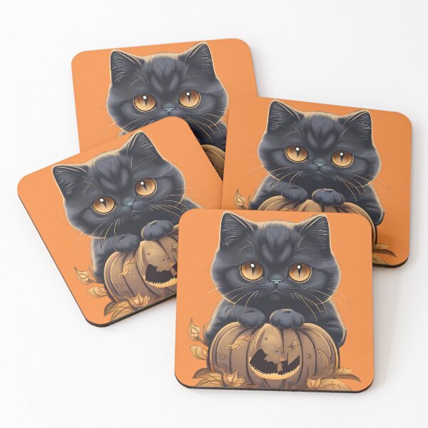 Item preview, Halloween Scottish Fold Kitten Pumpkin designed and sold by purrfect pattern.