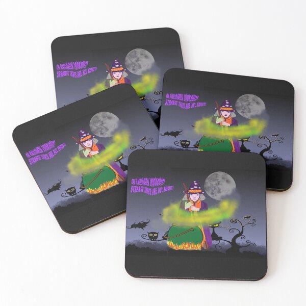 Item preview, Witch And Spells On Halloween designed and sold by Eklectikos.