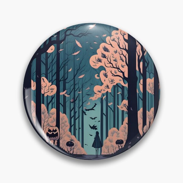 Item preview, Halloween Forest Illustration, AI Art designed and sold by avis-aesthetic.