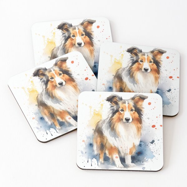 Item preview, Radiant Collie Dog - Heartwarming Canine Fun designed and sold by madtoyman.