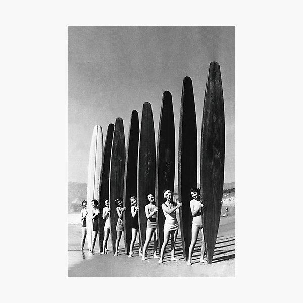 Item preview, retro women surfing designed and sold by soulsurferart.