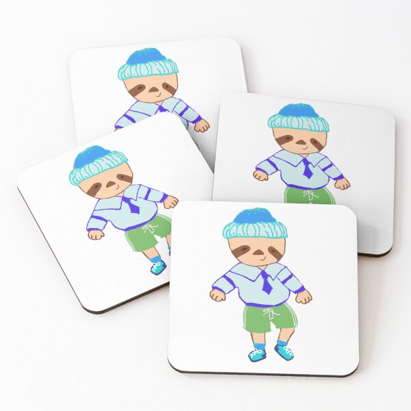 Item preview, Cute little baby chunky chibi sloth sticker designed and sold by K Mussack.