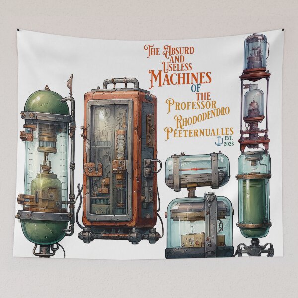Item preview, 03 The Absurd and Useless Machines of Professor Rhododendron Peeternualles designed and sold by Ignacio Junquera.
