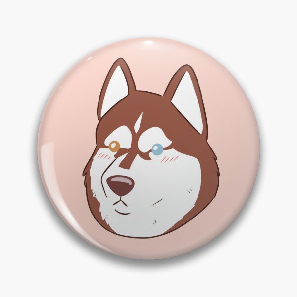 Item preview, Cute cartoon Red siberian husky dog face  designed and sold by Yaragold.