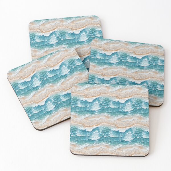 Item preview, Embroidered Sea Waves Pattern #4 designed and sold by NatureSight.