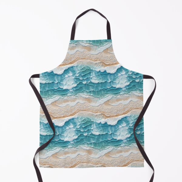 Item preview, Embroidered Sea Waves Pattern #4 designed and sold by NatureSight.