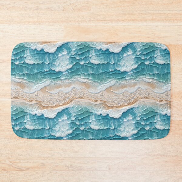 Item preview, Embroidered Sea Waves Pattern #4 designed and sold by NatureSight.