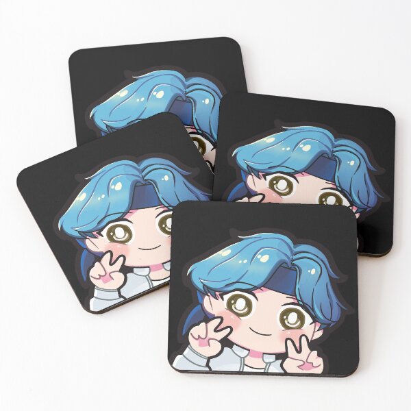 Item preview, BTS Suga chibi peeker designed and sold by MilkTeaMari.