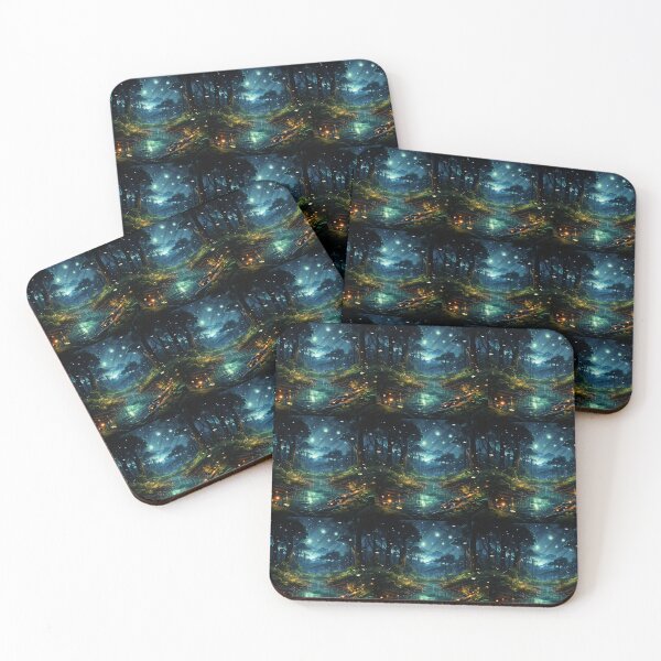 Item preview, Glowing fireflies in a starry meadow  designed and sold by KornUHD.