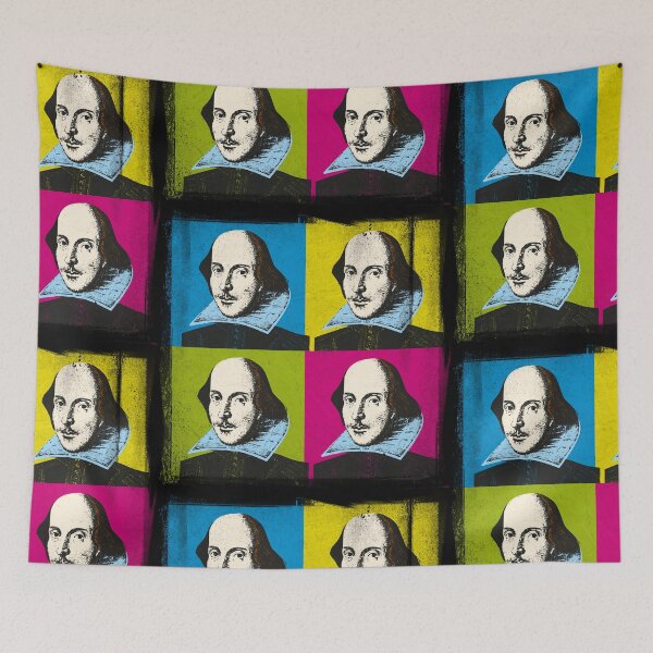 Item preview, SIR WILLIAM SHAKESPEARE - ELIZABETHAN PLAYWRIGHT - POP ART STYLE 4-UP designed and sold by Clifford Hayes.